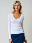 Foreplay Women’s Golf Sweater - Luxe Cashmere