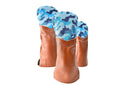 Blue Camouflage Needlepoint Wood Headcover