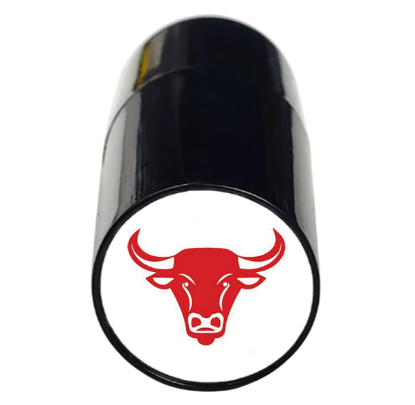 Bull (Red) Golf Ball Stamp Identifier by ReadyGOLF