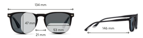 Solstice Black Bifocal Sunglasses by Peepers