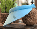Dolly Mama: Ladies Brigitte Clip On Visor with Crystal Anchor Hats