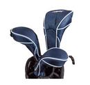 Sassy Caddy: Hybrid Golf Headcover - Navy with White Piping