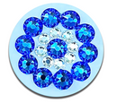 Blingo Ball Markers: Genuine Crystal Birthstone Ball Marker with Hat Clip