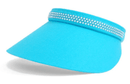 Dolly Mama: Ladies Audrey Clip-On Crystal Visor Hats
