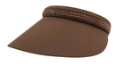 Dolly Mama: Ladies Kaitlyn Clip on Crystal Visor Hats