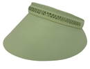 Dolly Mama: Ladies Kaitlyn Clip on Crystal Visor (Extra Large Brim) Hats