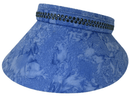 Dolly Mama: Ladies Kaitlyn Clip on Crystal Visor (Extra Large Brim) Hats