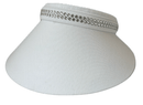 Dolly Mama: Ladies Kaitlyn Clip on Crystal Visor (Extra Large Brim) Hats