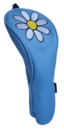 White Daisy Hybrid Headcover by ReadyGolf (Blue)