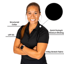 2Putt Golf - Black Women's (Sleeveless) Polos