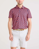 SAXX: Men's DropTemp UPF All Day Cooling Performance Polo - Fab Fresh Balls-Multi