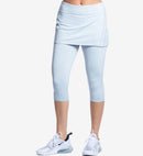 BloqUV: Women's UPF 50 Capri Skort (6002) - Soft Grey Clothing