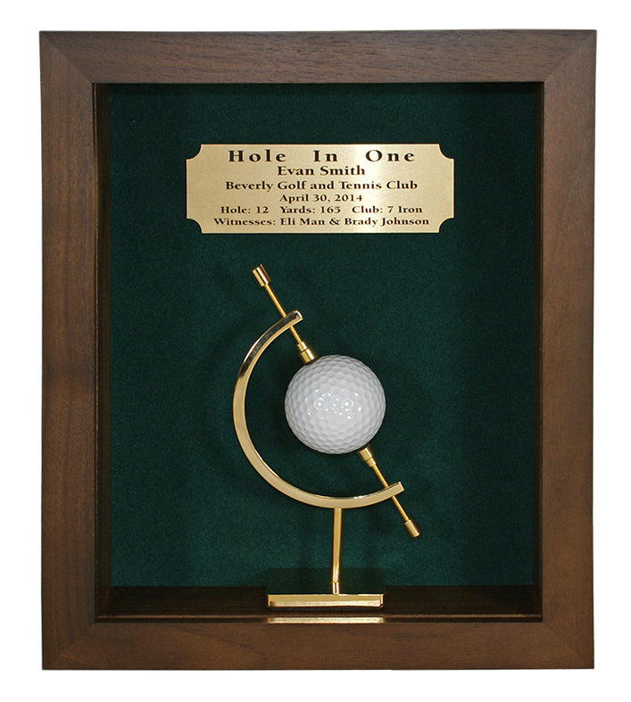 Hole-In-One Shadow Box with Caliper by Eureka Golf