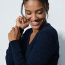 Daily Sports: Women's Madelene V-Neck Pullover - Dark Navy Shirts & Tops