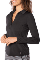 Golftini: Women's Long Sleeve Ruffle Polo