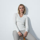 Daily Sports: Women's Madelene V-Neck Pullover - White Shirts & Tops