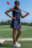 Golftini: Women's Pull-On Asymmetrical Skort - Shaken (Navy) Clothing