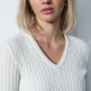 Daily Sports: Women's Madelene V-Neck Pullover - White Shirts & Tops