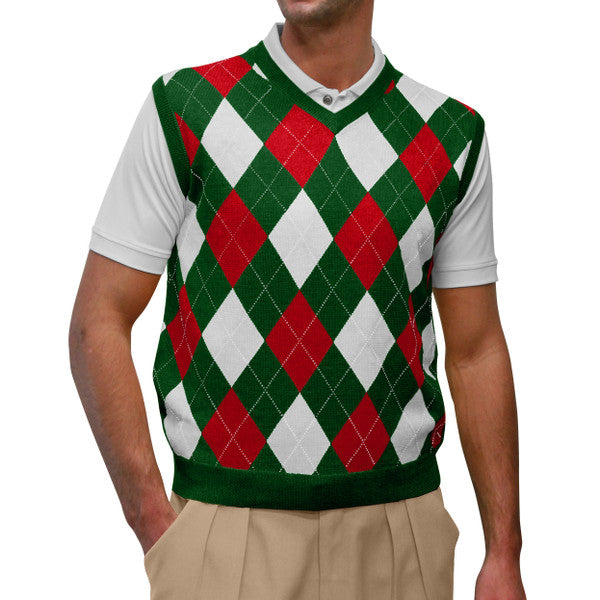 Argyle sweater shop vest golf