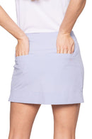 Golftini: Women's Be An Athlete Tech Pull On Skort - Seersucker Blue