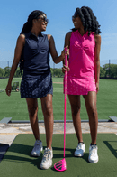 Golftini: Women's Pull-On Asymmetrical Skort - Shaken (Hot Pink) Clothing