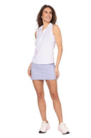 Golftini: Women's Be An Athlete Tech Pull On Skort - Seersucker Blue
