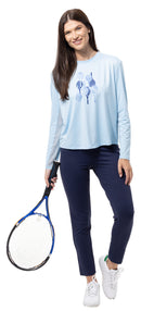 SanSoleil: Ladies Sunglow Relaxed Drop-Tail Tee - 900479