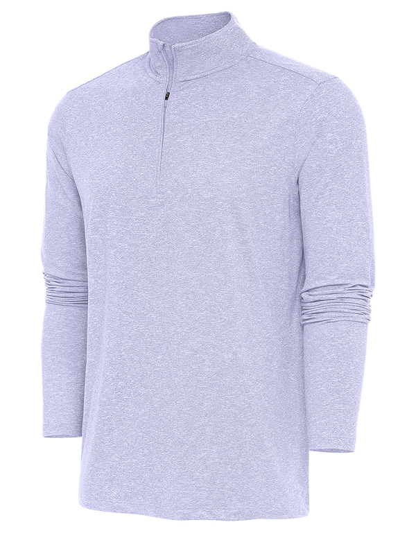 Antigua: Men's Essentials 1/4 Zip Pullover - Pastel Lilac HTR Hunk 104958