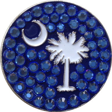 ReadyGolf: South Carolina State Flag Ball Marker & Hat Clip by Bonjoc