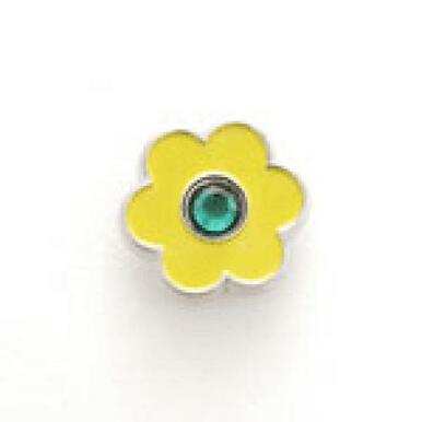 Bonjoc: Snap-On Ball Marker -Flower Yellow with Green Center