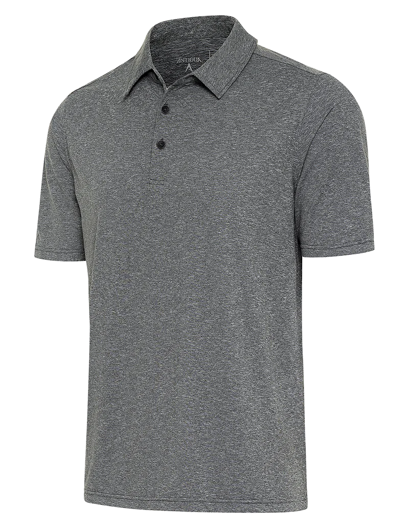 GMDHS137B○ AD CORE / エーディコア NEO CLASSICO Men's Essentials Black Heather Par 3 Polo 104829 by Antigua