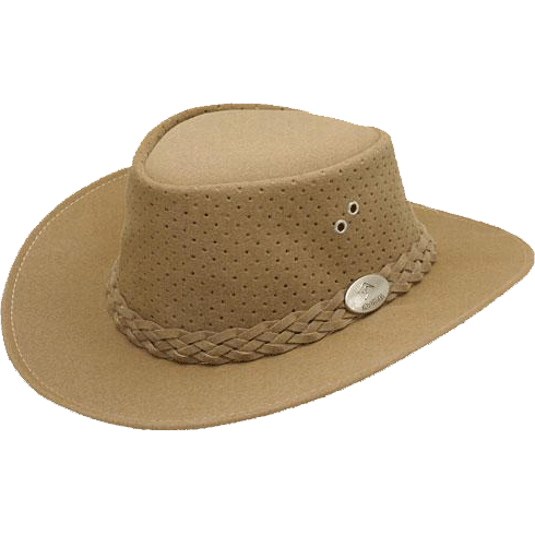 Aussie Chiller Outback Bushie Perforated Hat - Carmel