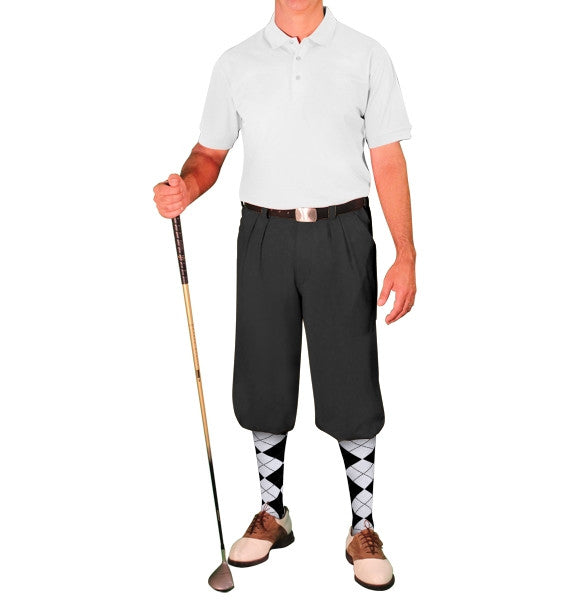 Golf Knickers: Clubhouse Golf Shirt - White