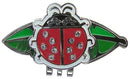 Navika: Ball Marker & Hat Clip - Ladybug on Leaf (Red)