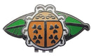 Navika: Ball Marker & Hat Clip - Ladybug on Leaf (Orange)