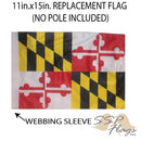 SSP Flags: 11x15 inch Golf Cart Replacement Flag - Maryland