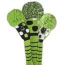 Just 4 Golf: Large Multi Dot Headcover Set - Lime, Black, & White