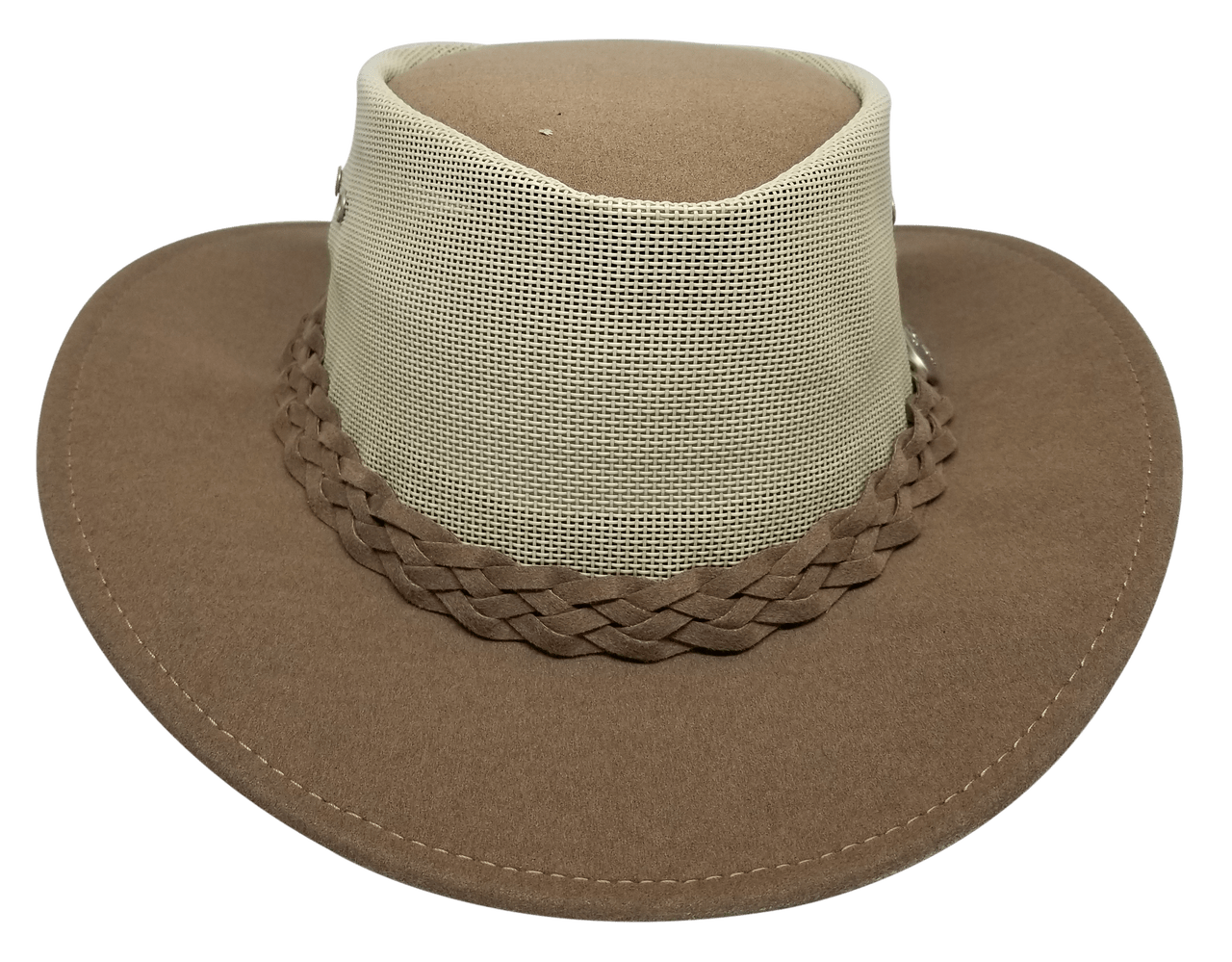 Camel Outback Mesh Hat by Aussie Chiller