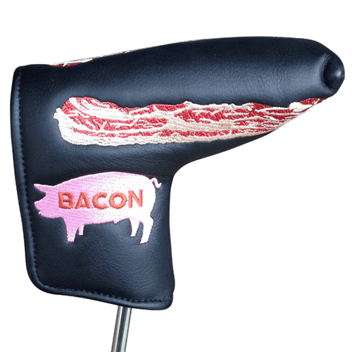 ReadyGOLF Bacon Embroidered Putter Cover Blade Putter Cover