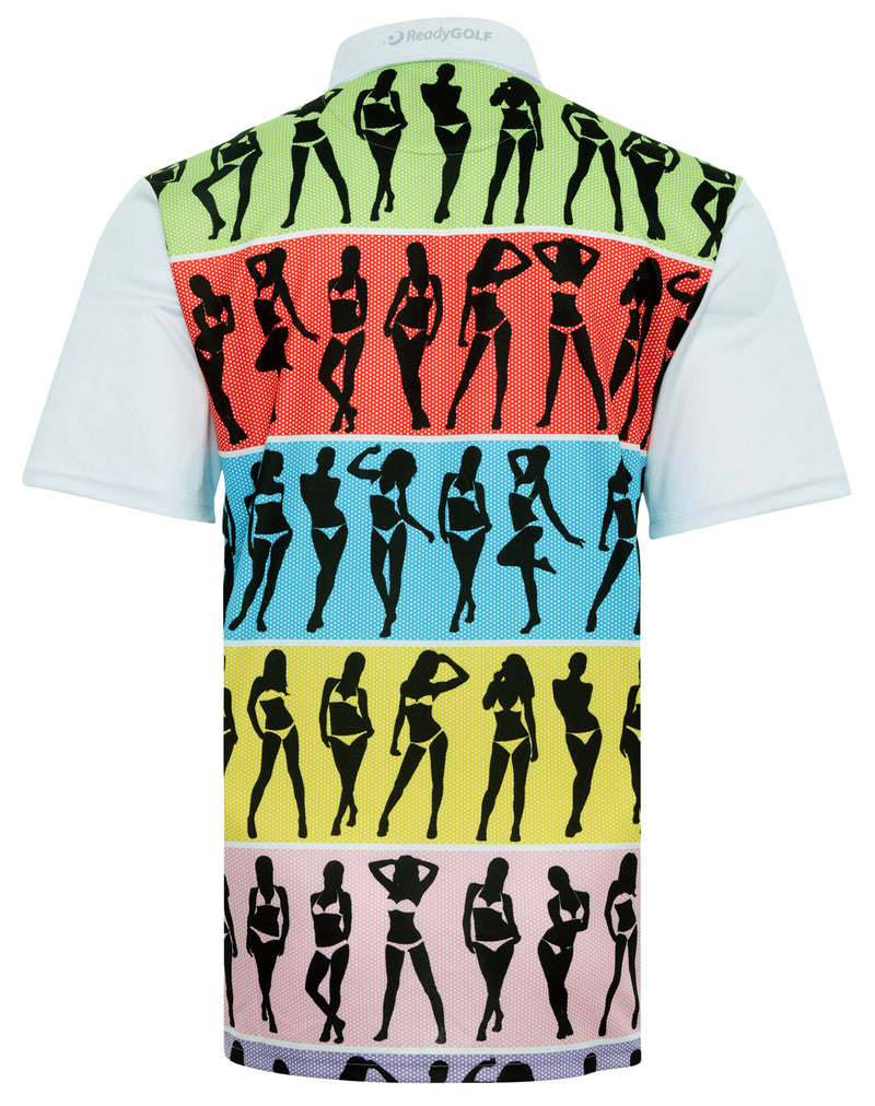 Bikini Girls Mens Golf Polo Shirt by ReadyGOLF