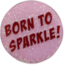 ReadyGOLF: Glitter Ball Marker & Hat Clip - Born To Sparkle