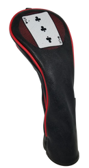 Casino Embroidered Fairway Headcover - 3 of Clubs by ReadyGOLF