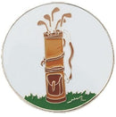 Navika: Ball Marker & Hat Clip - Vintage Golf Bag