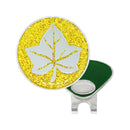 Navika: Glitzy Ball Marker & Hat Clip - Ivy Leaf