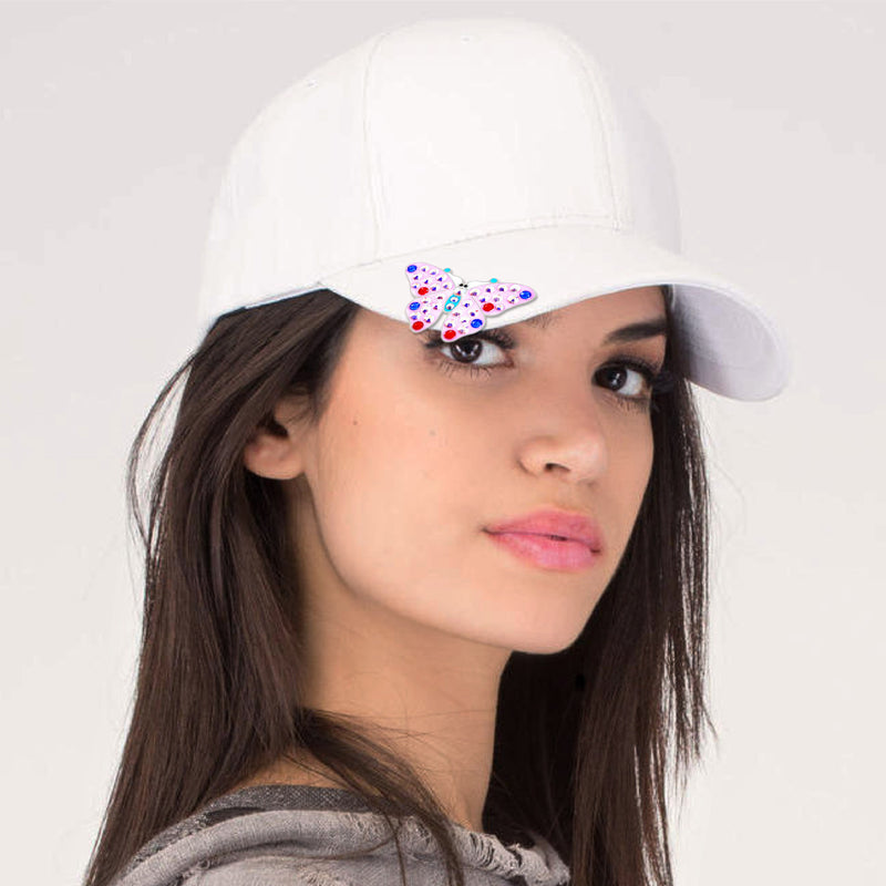 Navika Crystal Ball Marker & Hat Clip  - Pink Butterfly