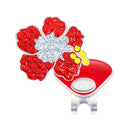 Navika: Ball Marker & Hat Clip - Hibiscus