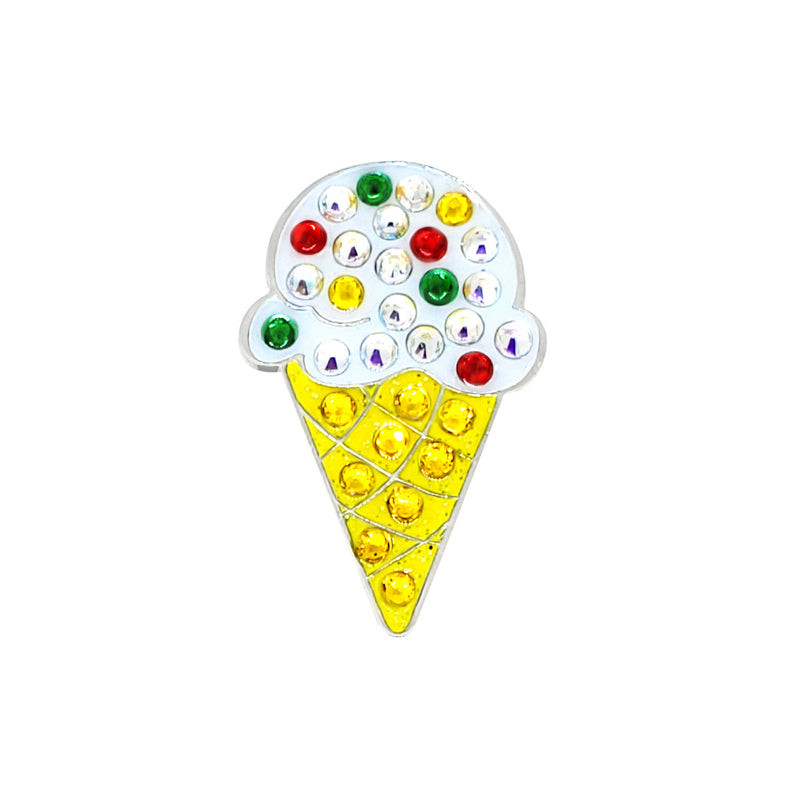 Navika Ball Marker & Hat Clip - Ice Cream Cone