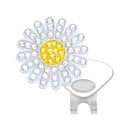 Navika: Ball Marker & Hat Clip - Sunflower (White)