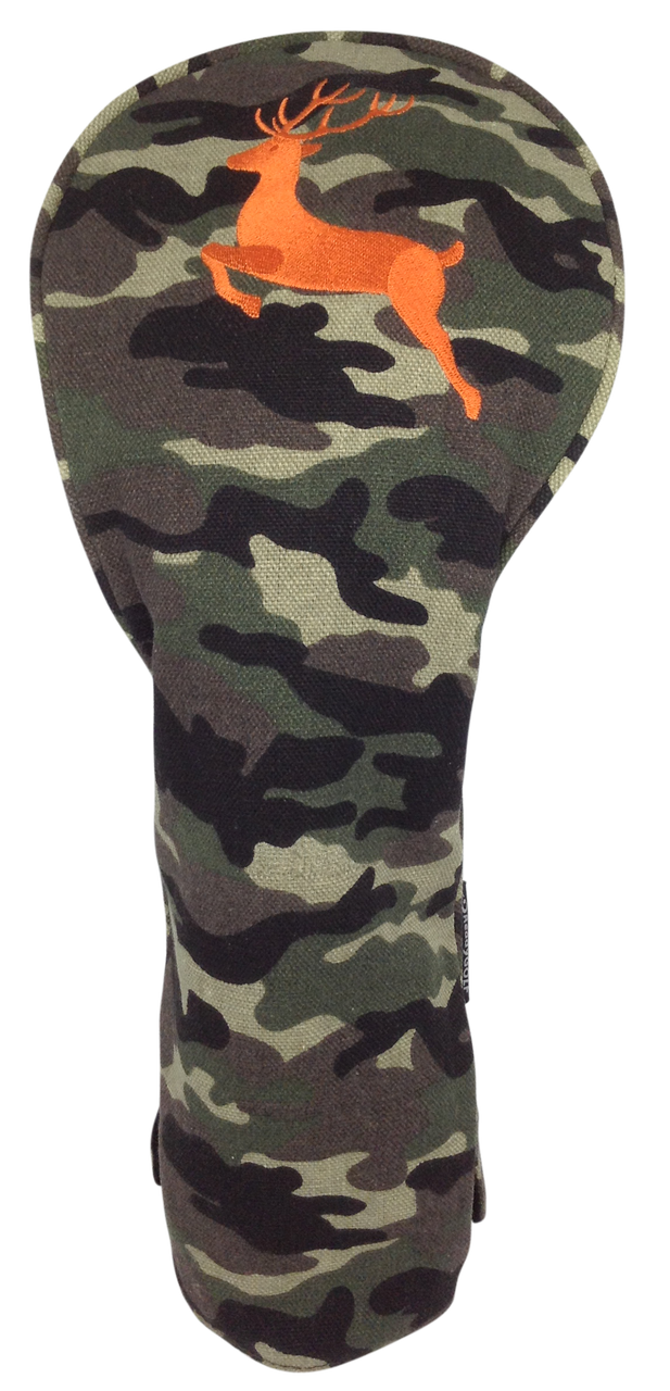 Camo Embroidered Driver Headcover by ReadyGOLF - Deer Hunter