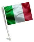 SSP Flags: Car Flag with Pole - Italy